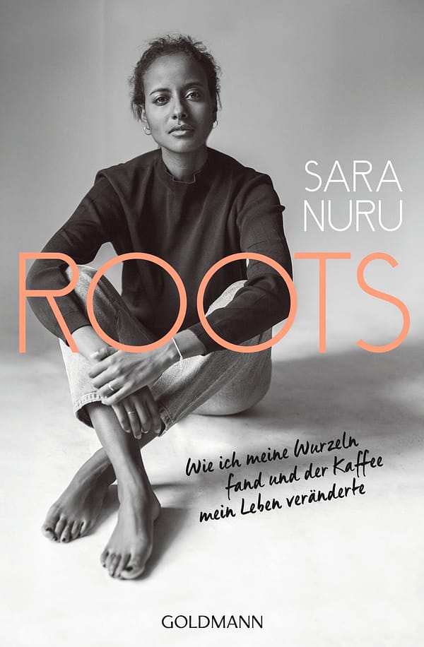 sara nuru auf dem buchcover roots